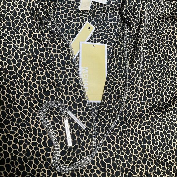 Michael Kors Women's Elegant Patterned Paper doll Dress Size Medium NWT - Picture 5 of 7